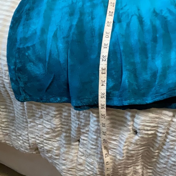 GAUZEY Turquoise Tie Die Cotton Tunic XL NWT - Picture 6 of 8